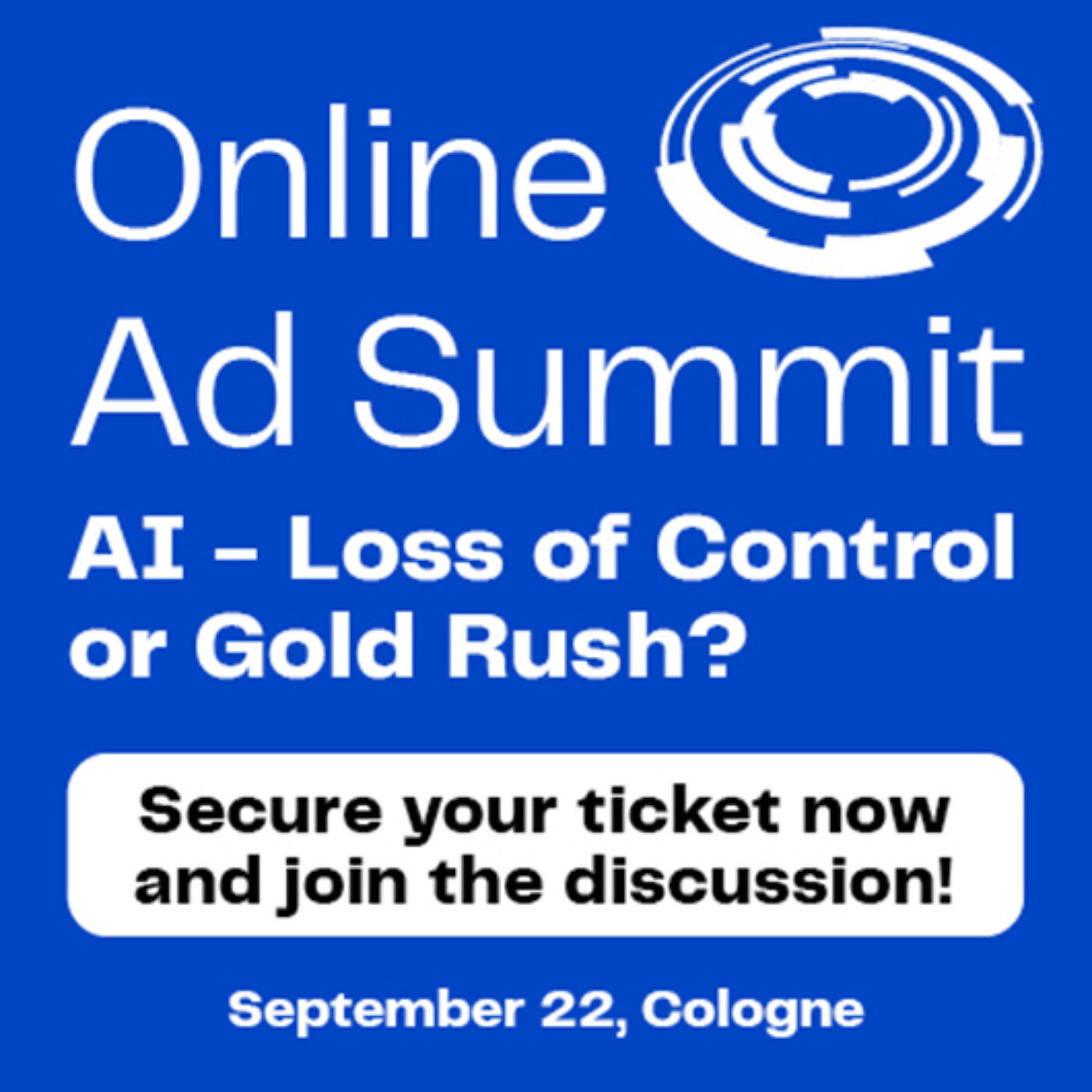 Secure your ticket now